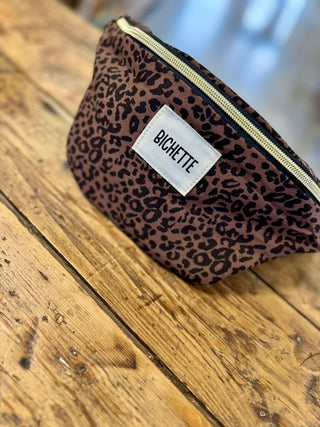 Sacoche "Bichette" 🐆 • Marron foncé