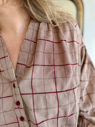 Navy blouse