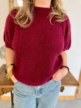 Pull manches courtes Clara • Bordeaux