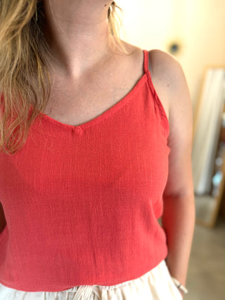 Lyna Tank Top - Terracotta