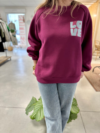 Agnès Sweatshirt • Bordeaux