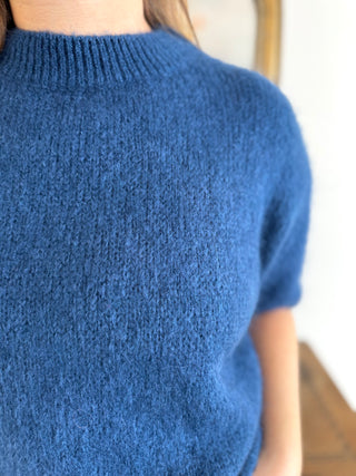 Pull manches courtes Clara • Bleu nuit