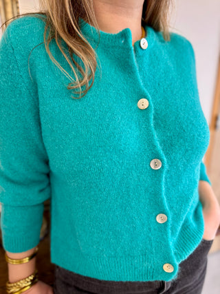 Gilet Mathilde • Turquoise