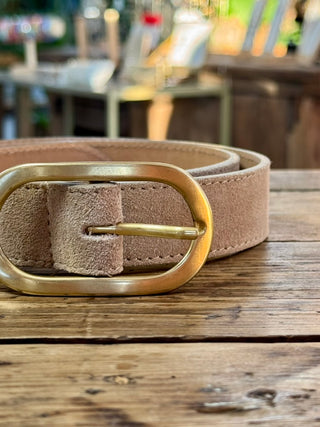 Ceinture Liana • Beige (aspect daim)