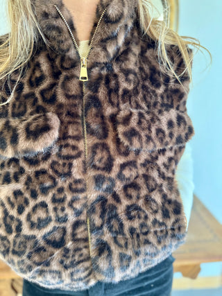 Sophie-Jacke mit Ärmeln • Leopard