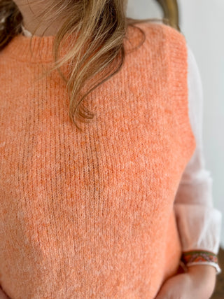 Manon ärmelloser Pullover • Orange