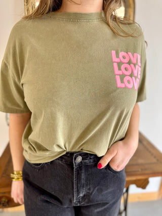 Love Love Love T-shirt ❤️❤️❤️ • Khaki