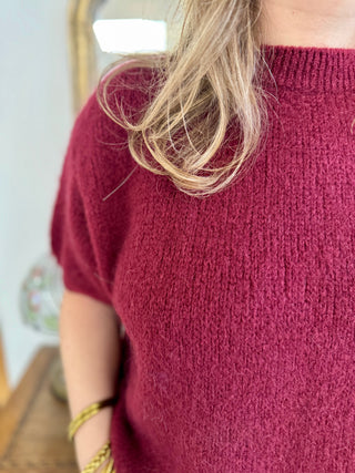 Pull manches courtes Clara • Bordeaux