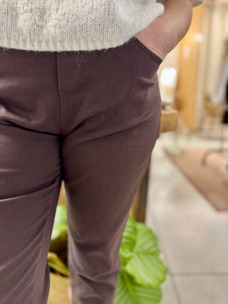 Pantalon Aude • Marron