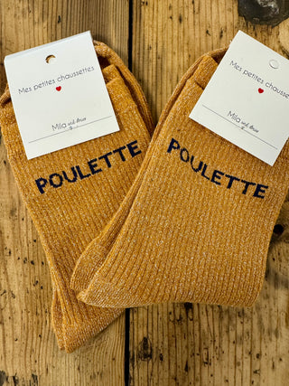 Poulette Sock 🧦 Mustard &amp; Black