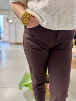 Pantalon Aude • Marron