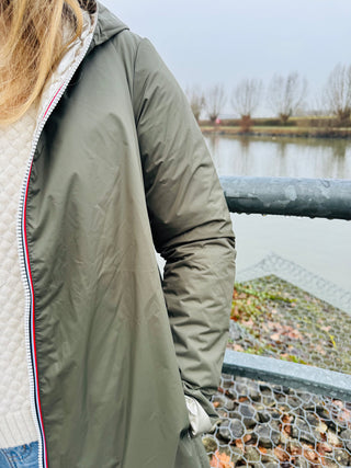 Oceane Windjacke für die Zwischensaison – Khaki