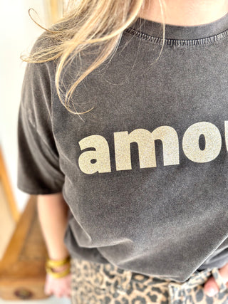 T-shirt Amour ❤️ • Noir