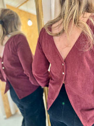 Suzanne blouse • Bordeaux