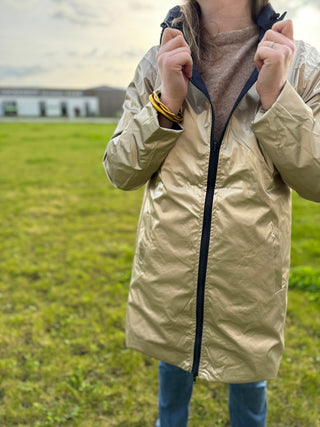 Jeanne long windbreaker - Navy