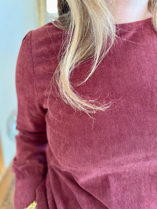 Suzanne blouse • Bordeaux