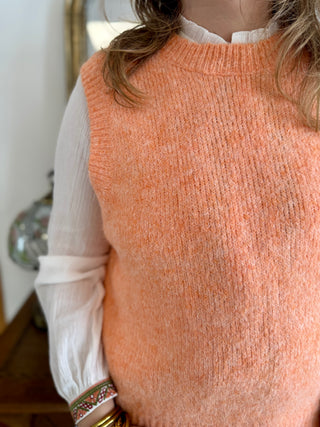 Manon ärmelloser Pullover • Orange