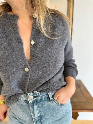 Gilet Mathilde • Gris foncé