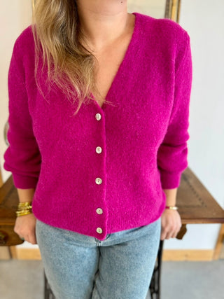 Gilet Jeanne • Fuchsia