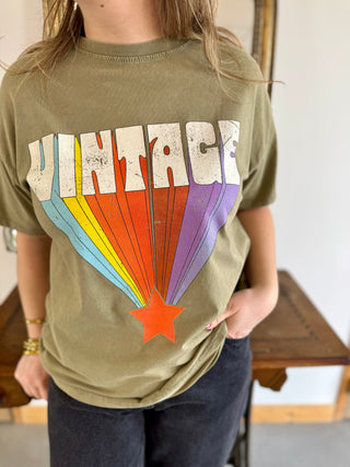 T-shirt Vintage • Kaki