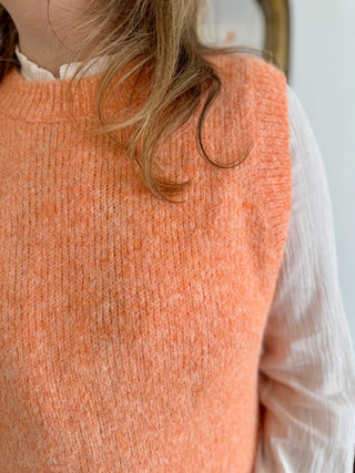 Manon ärmelloser Pullover • Orange