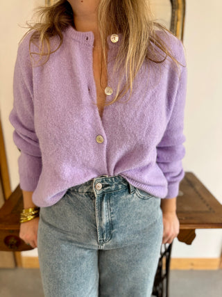 Gilet Mathilde • Lilas