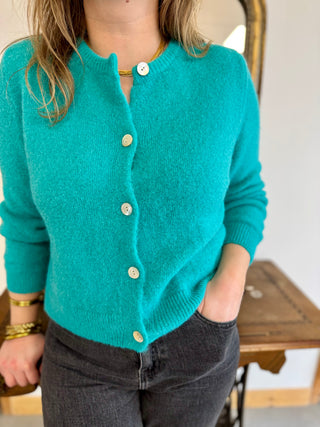 Gilet Mathilde • Turquoise