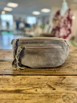 Juliette-Tasche - Taupe (Wildlederoptik)