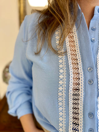 Virginie blouse • Blue