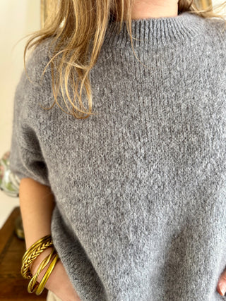 Pull manches courtes Clara • Gris