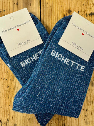 Bichette sock 🧦 Navy &amp; white