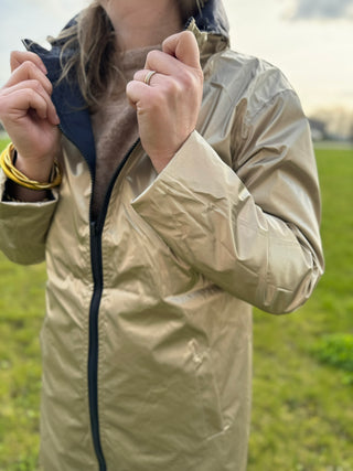 Jeanne long windbreaker - Navy