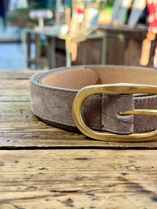 Ceinture Liana • Taupe (aspect daim)