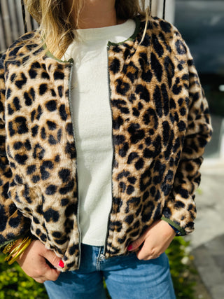 Coopers Reversible Jacket • Leopard / Khaki