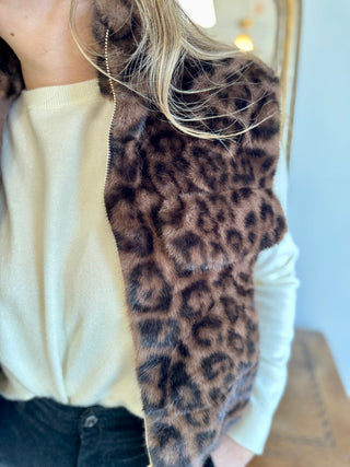 Sophie-Jacke mit Ärmeln • Leopard