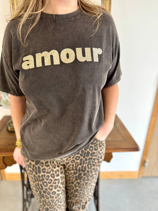 T-shirt Amour ❤️ • Noir