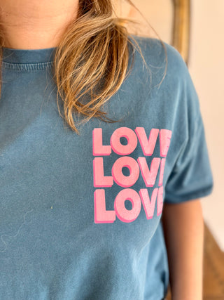 Liebe Liebe Liebe T-Shirt ❤️❤️❤️ • Blau