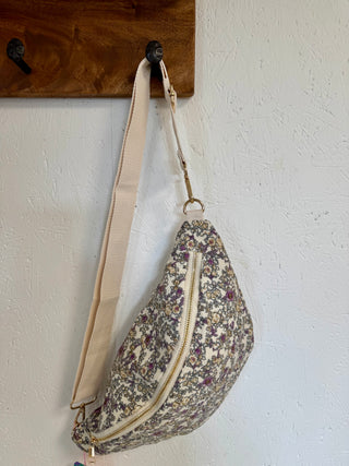 Sohane bag • Lilac floral pattern