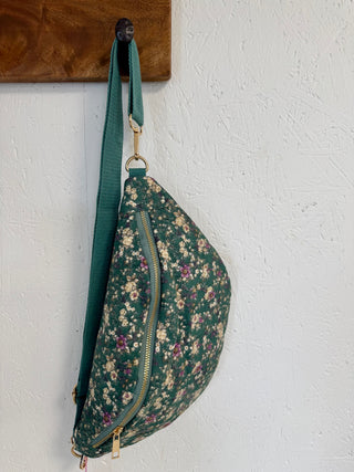 Sohane bag • Duck blue floral pattern