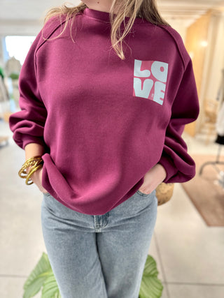 Agnès Sweatshirt • Bordeaux